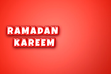 Concept of ramadan kareem space for text