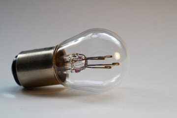 light bulb on white