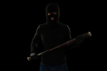 Dangerous thief using a weapon