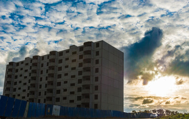 Fototapeta premium Building a house