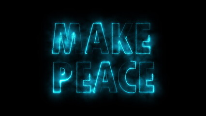 Make peace. Computer generated 3d render