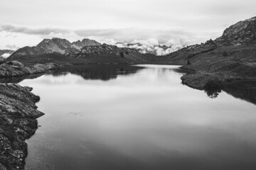 Fototapeta premium High altitude lake in the French Alps