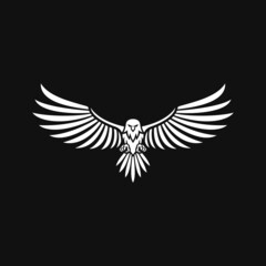 Obraz na płótnie Canvas eagle vector design for logo icon