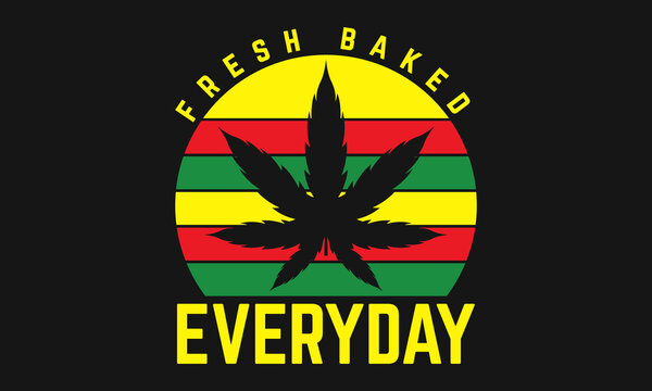 Cannabis Weed T shirt Design Vector