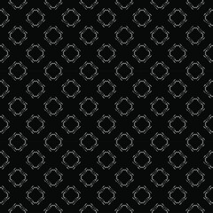 Black and white seamless pattern texture. Greyscale ornamental graphic design. Mosaic ornaments. Pattern template. Vector illustration. EPS10.