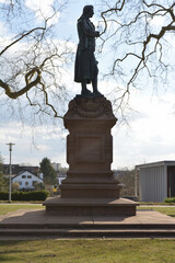 Monument to the German poet Friedrich Schiller in Marbach am Neckar