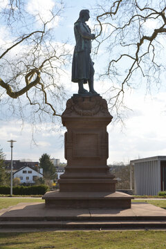 Monument to the German poet Friedrich Schiller in Marbach am Neckar
