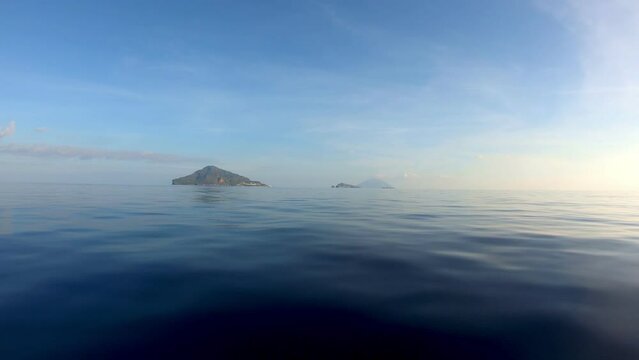 Aeolian islands in Italy