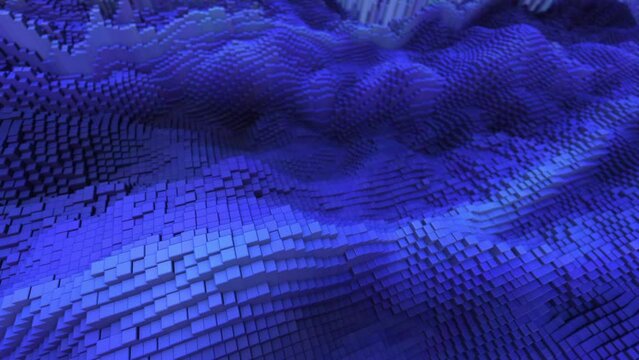 3d abstract colorful landscape