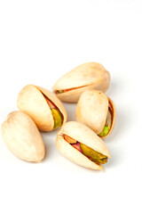 Fototapeta premium pistachio nuts isolated on white