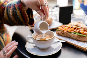 Vegan croissant for brunch
