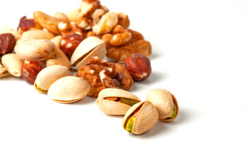 tasty nats isolated on white