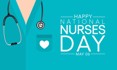 National Nurses day is observed in United states on 6th May of each year, to mark the contributions that nurses make to society. Vector illustration