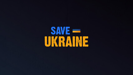 Save Ukraine Illustration Poster