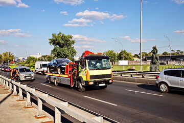 Kyiv, Ukraine August, 18, 2020. Streets and squares, buildings and tourist attractions of the city of Kyiv, capital of the Ukraine.