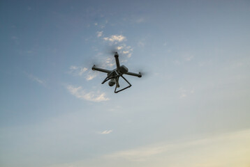 Drone against the sky.