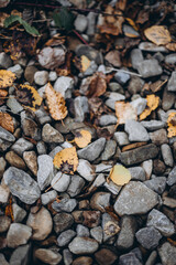 pebbles wallpaper with gray pattern, natural background gray stone