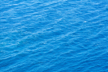 Obraz premium Blue, slightly wavy, calm sea in Antalya