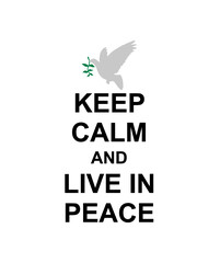 Keep Calm Peace 