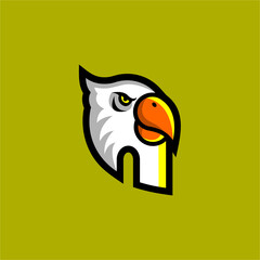 Parrot mascot logo