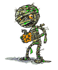 Mummy Watercolor Halloween