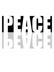 Gespiegelt Text Peace 