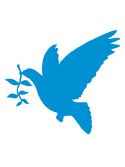 Friedenstaube Olivenzweig Design 