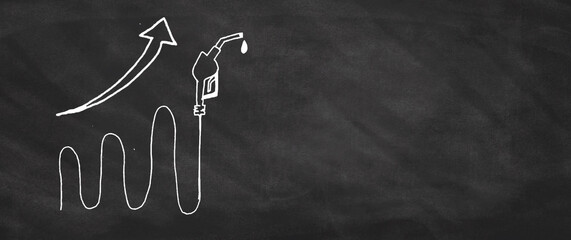 Concept of Rising gas prices