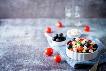 Fresh Greek Salad in a bowl