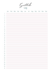 Gratitude Log