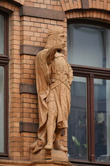 Fototapeta premium Europe,Germany,Köln,Cologne,Aachener Strasse ,Buildings with statues, 2017