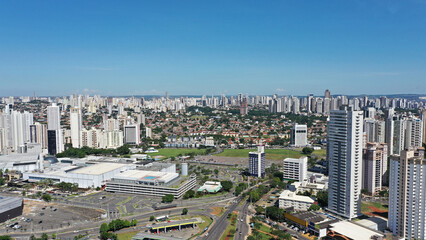 Fototapeta premium Panoramic view of Goiania city, Goias State, Brazil 