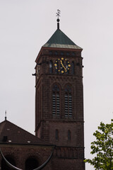 Naklejka premium tower Church, St.Pirminius,, Rheinland-Pfalz, Germany, 2017, Pirmasens