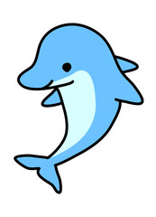 イルカ　立つ　イラスト