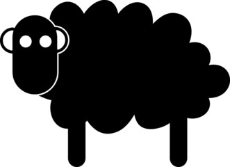 Sheep icon vector illustration on white background..eps