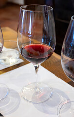 Wine cellars tour with white and red wines tasting in Montepulciano, Tuscany, Italy