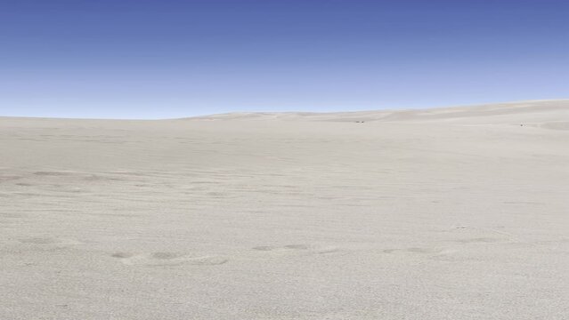Sand dunes in the desert