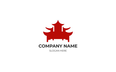 Chinese temple logo