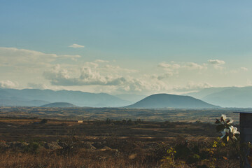 Sierra de Oaxaca mountains. Miahuatlan.