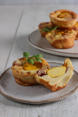 Roti telur Korea or Korean egg bread, known as gyeranppang.