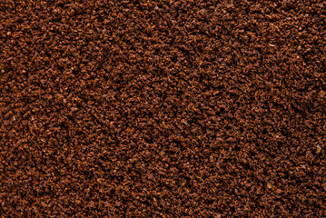 coffee powder abstract background. Coffee grind texture background , banner.