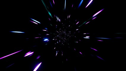 Fast Speed Neon Particles Overlay Effect Background