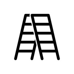 Step Ladder Icon Vector Design Template.