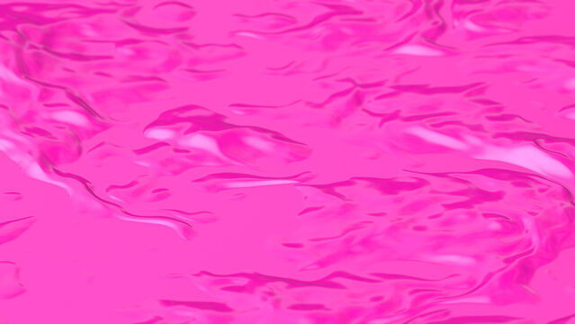 Sticky Pink Color Liquid Surface Texture Background 3d rendering