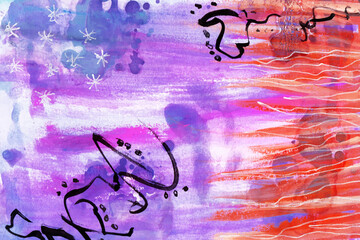 violet purple abstract painting background