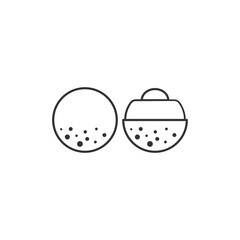 Outline icon of longan