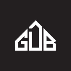 GDB letter logo design on Black background. GDB creative initials letter logo concept. GDB letter design. 