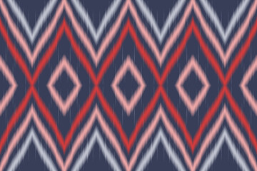 Oriental ethnic geometry ikat seamless pattern original design for background , carpets, scarves, wrapping paper, clothing, jewelry