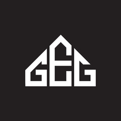 GEG letter logo design on Black background. GEG creative initials letter logo concept. GEG letter design. 