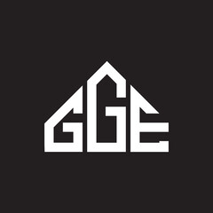 GGE letter logo design on Black background. GGE creative initials letter logo concept. GGE letter design. 